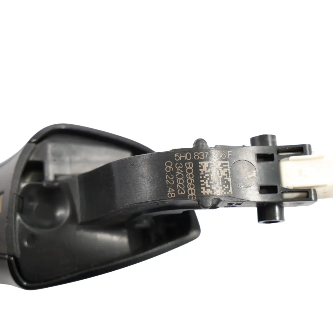 Volkswagen Golf Mk8 Türgriff Außen Hinten Rechts Tiefschwarz Perleffekt C9X - SKU 5H0837206F-DBL - Teilenummer 5H0837206F