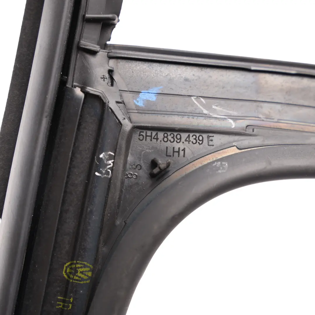 Volkswagen Golf CD1 Window Seal Door Rear Left Sealing Gasket - SKU 5H4839439E - Part number 5H4839439E