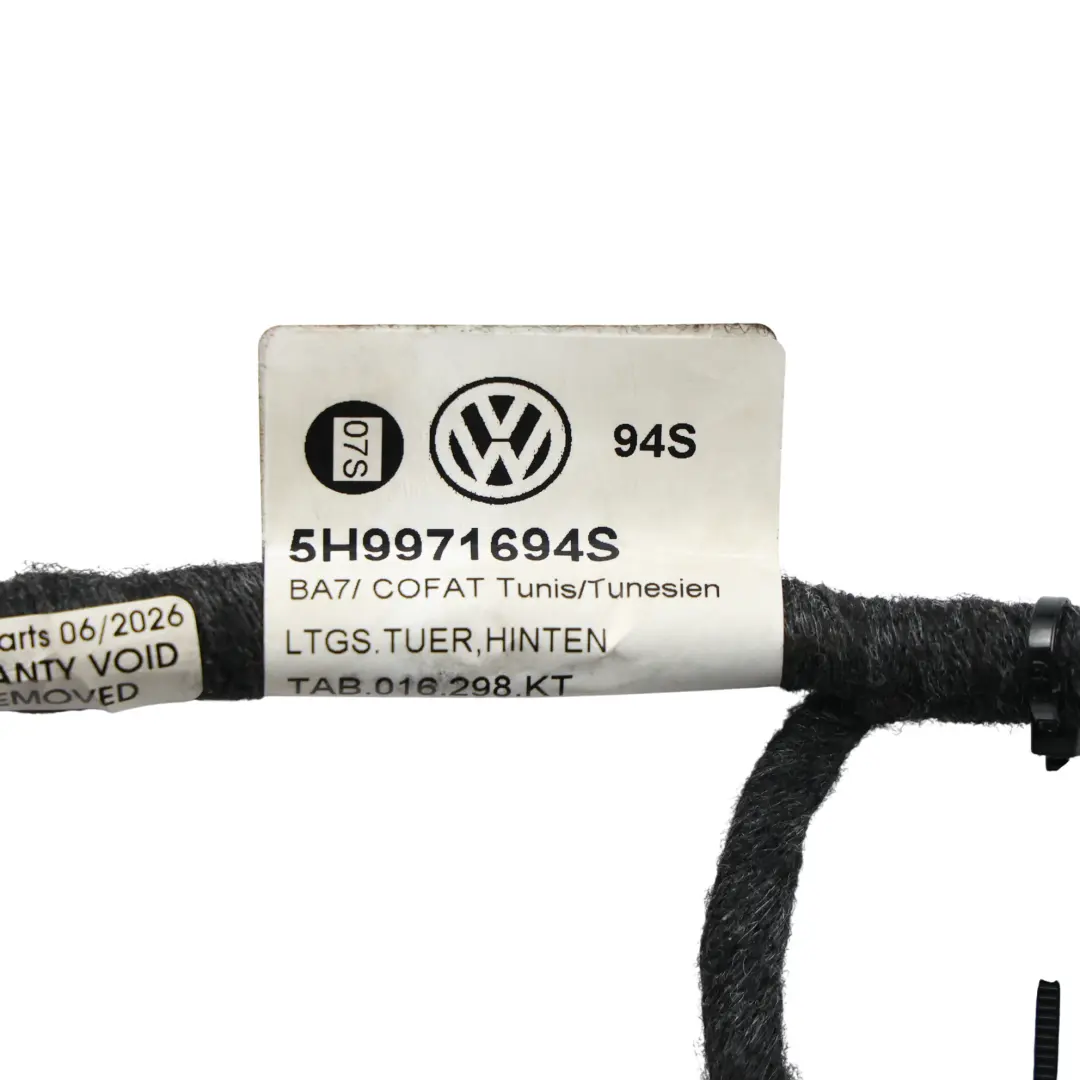 Volkswagen Golf Mk8 Faisceau Câblage Porte Arrière Droit - SKU 5H9971694S - Numéro de pièce 5H9971694S