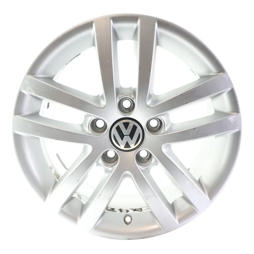 Mk6 Touran Mk1 Wheel Alloy Rim Silver 16" 6.5J ET:50 to Volkswagen Golf with Part number 5K0601025E Volkswagen Golf Mk6 Touran Mk1 Wheel Alloy Rim Silver 16" 6.5J ET:50 - SKU 5K0601025E-1 - Part number 5K0601025E