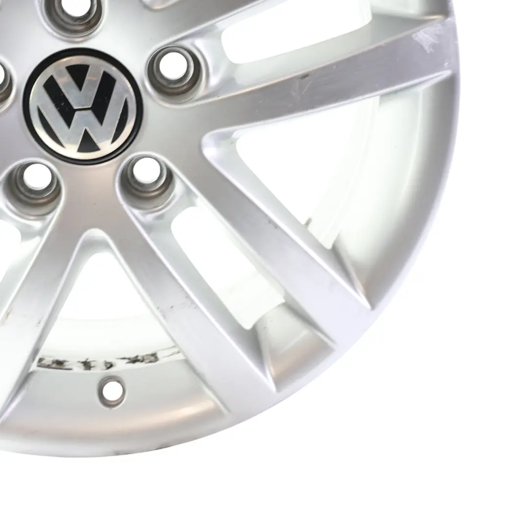 Mk6 Touran Mk1 Wheel Alloy Rim Silver 16" 6.5J ET:50 to Volkswagen Golf with Part number 5K0601025E Volkswagen Golf Mk6 Touran Mk1 Wheel Alloy Rim Silver 16" 6.5J ET:50 - SKU 5K0601025E-1 - Part number 5K0601025E