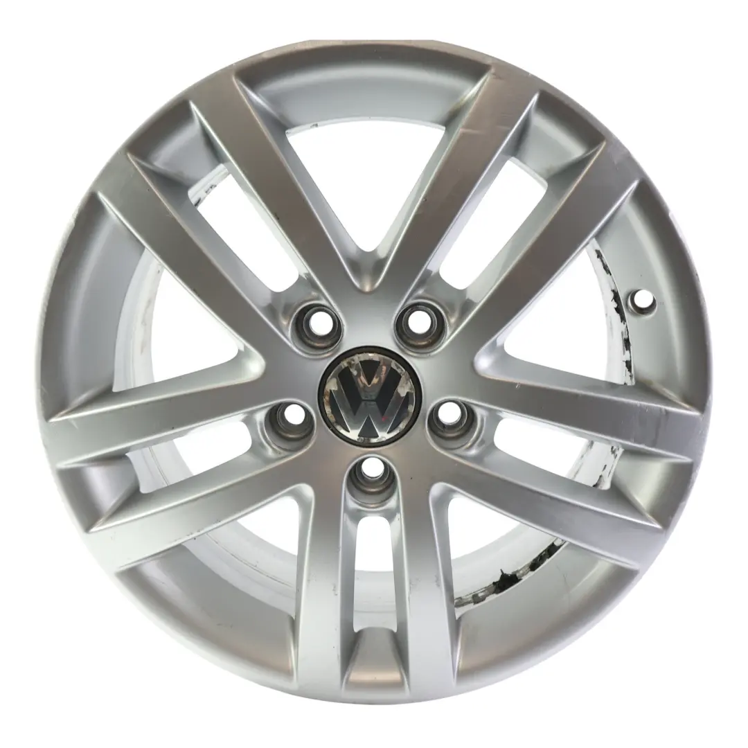 Mk6 Touran Mk1 Wheel Alloy Rim Silver 16" 6.5J ET:50 to Volkswagen Golf with Part number 5K0601025E Volkswagen Golf Mk6 Touran Mk1 Wheel Alloy Rim Silver 16" 6.5J ET:50 - SKU 5K0601025E-3 - Part number 5K0601025E