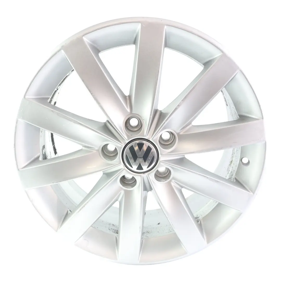 Mk6 Silberne Leichtmetallfelge Alufelge 17" 7J ET:54 für Volkswagen Golf mit Teilenummer 5K0601025F Volkswagen Golf Mk6 Silberne Leichtmetallfelge Alufelge 17" 7J ET:54 - SKU 5K0601025F-1 - Teilenummer 5K0601025F