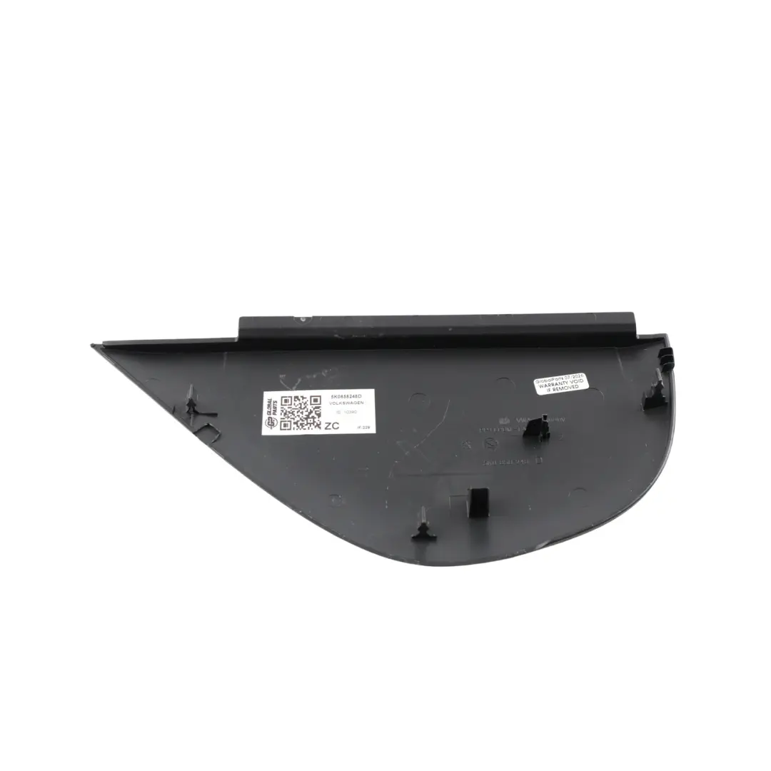 Mk6 Front Dashboard End Cover Trim Right O/S Black to Volkswagen Golf with Part number 5K0858248D Volkswagen Golf Mk6 Front Dashboard End Cover Trim Right O/S Black - SKU 5K0858248D - Part number 5K0858248D
