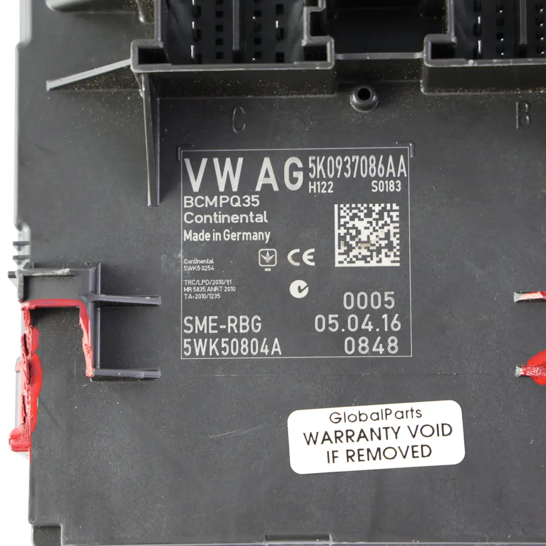 2k Karosserie Steuergerät BCM 2.0 TDi Automatik für Volkswagen Caddy mit Teilenummer 5K0937086AA Volkswagen Caddy 2k Karosserie Steuergerät BCM 2.0 TDi Automatik - SKU 5K0937086AA-1 - Teilenummer 5K0937086AA