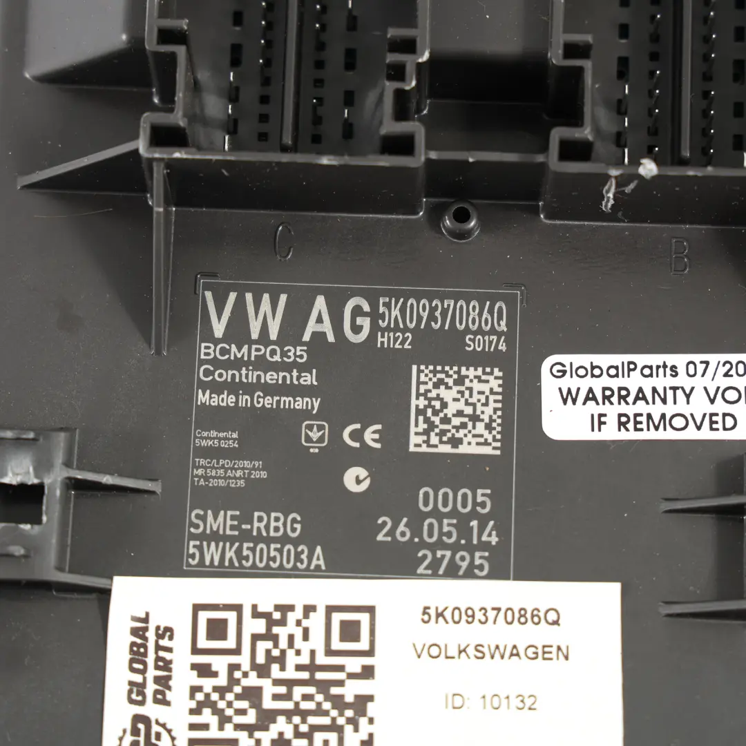 Centralina Modulo Controllo Carrozzeria BCM per Volkswagen Tiguan 5N con numero di parte 5K0937086Q Volkswagen Tiguan 5N Centralina Modulo Controllo Carrozzeria BCM - SKU 5K0937086Q - Numero di parte 5K0937086Q