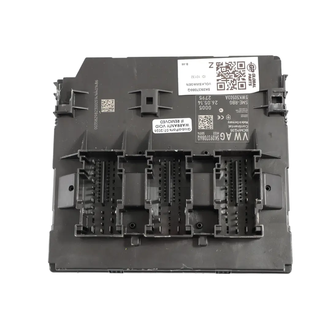 Volkswagen Tiguan 5N Centralina Modulo Controllo Carrozzeria BCM - SKU 5K0937086Q - Numero di parte 5K0937086Q