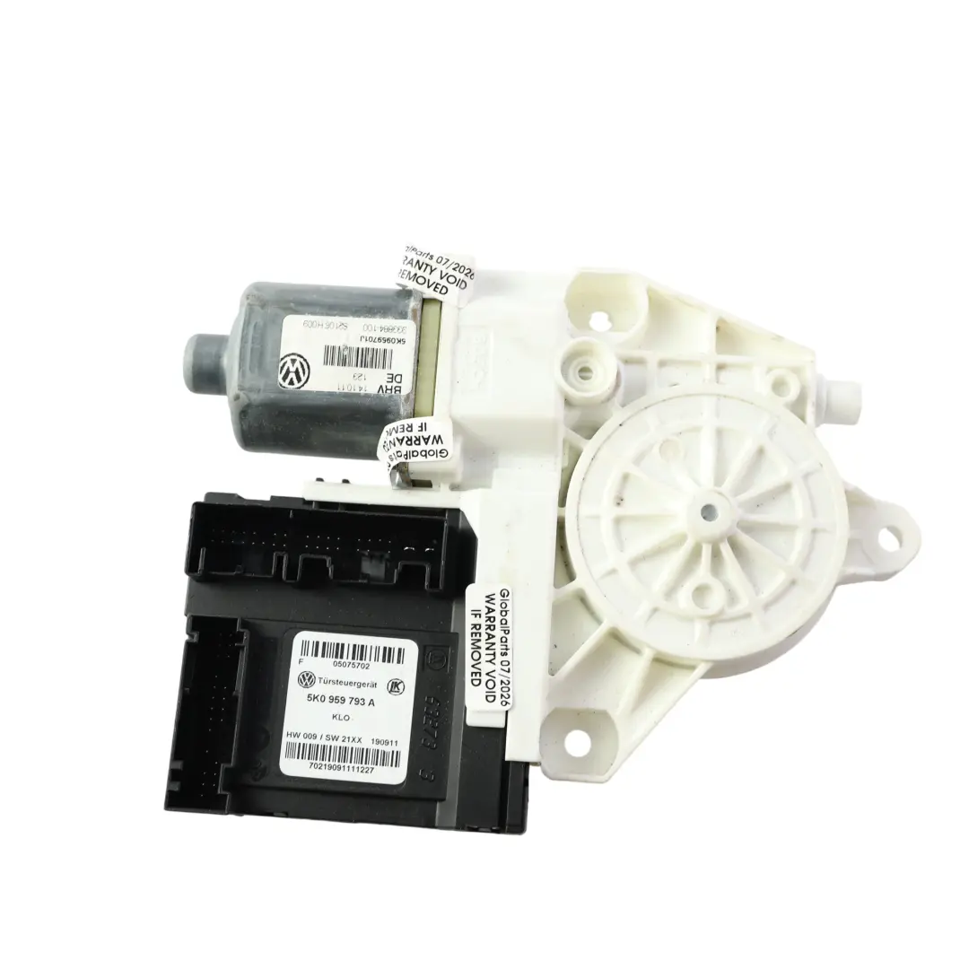 Mk6 Motore Alzacristallo Anteriore Destro per Volkswagen Golf con numero di parte 5K0959701J Volkswagen Golf Mk6 Motore Alzacristallo Anteriore Destro - SKU 5K0959701J - Numero di parte 5K0959701J