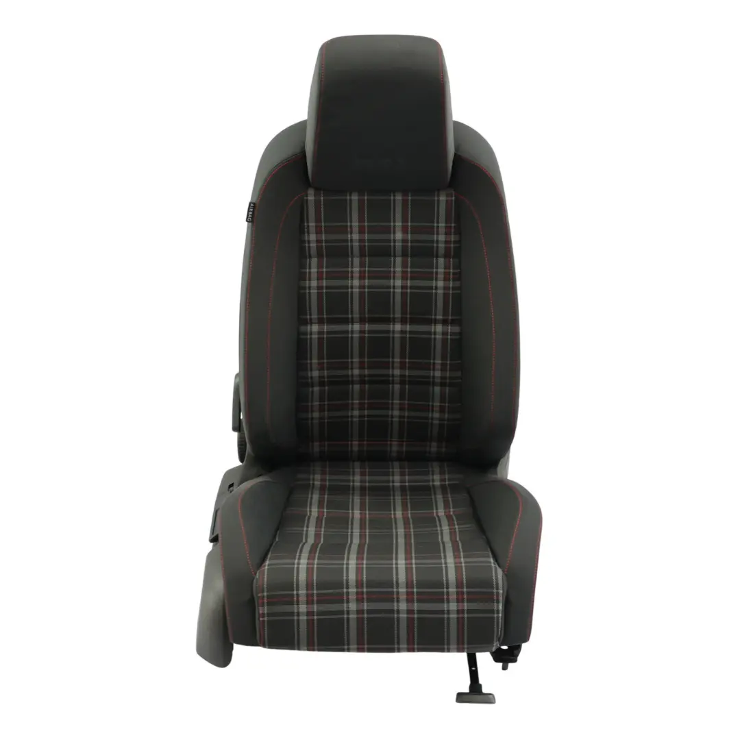 Mk6 5Dr Seat Front Right O/S Heated Cloth Fabric Black Red to Volkswagen Golf GTI with Part number 5K4881806CM Volkswagen Golf GTI Mk6 5Dr Seat Front Right O/S Heated Cloth Fabric Black Red - SKU 5K4881806CM-1 - Part number 5K4881806CM