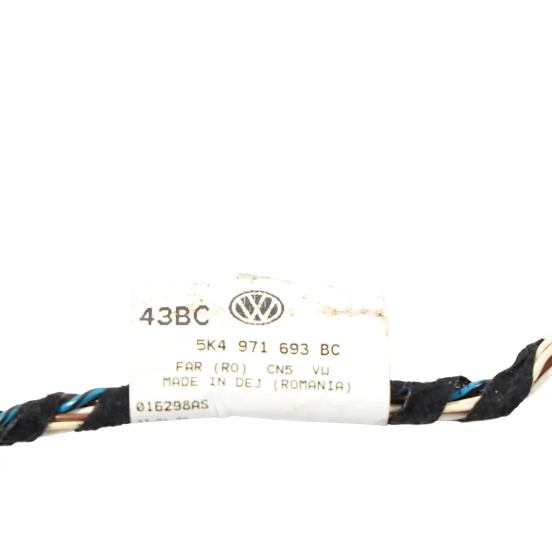 Volkswagen Golf MK6 Kabelbaum Stecker Tür Hinten Links - SKU 5K4971693BC - Teilenummer 5K4971693BC