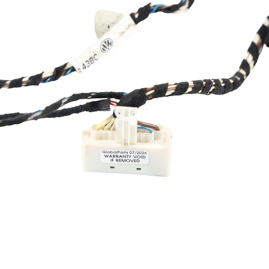 Volkswagen Golf Mk6 Door Wiring Loom Harness Connector Rear Left N/S - SKU 5K4971693BC - Part number 5K4971693BC