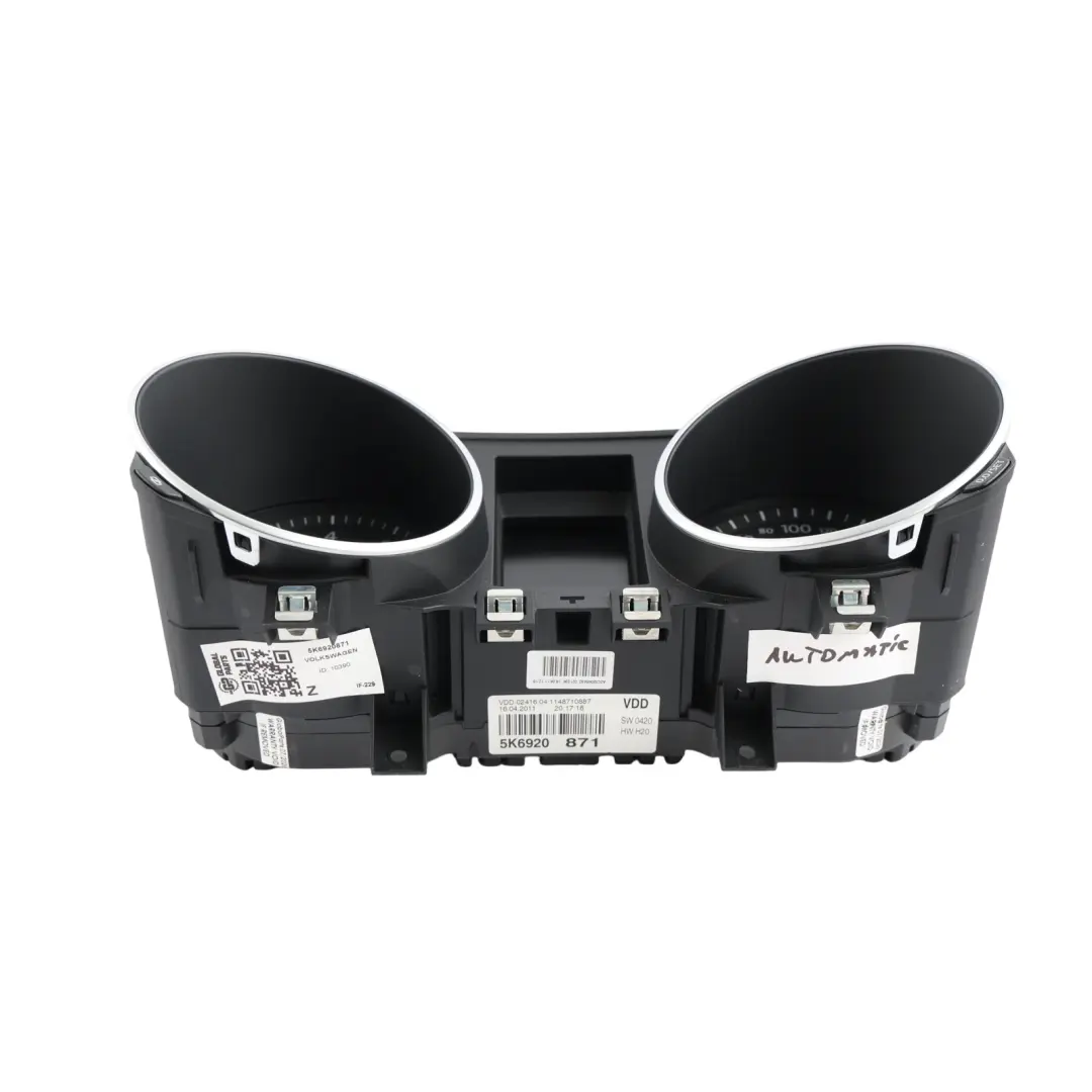 Volkswagen Golf Mk6 Instrument Cluster Speedo Clocks Petrol Manual - SKU 5K6920871 - Part number 5K6920871