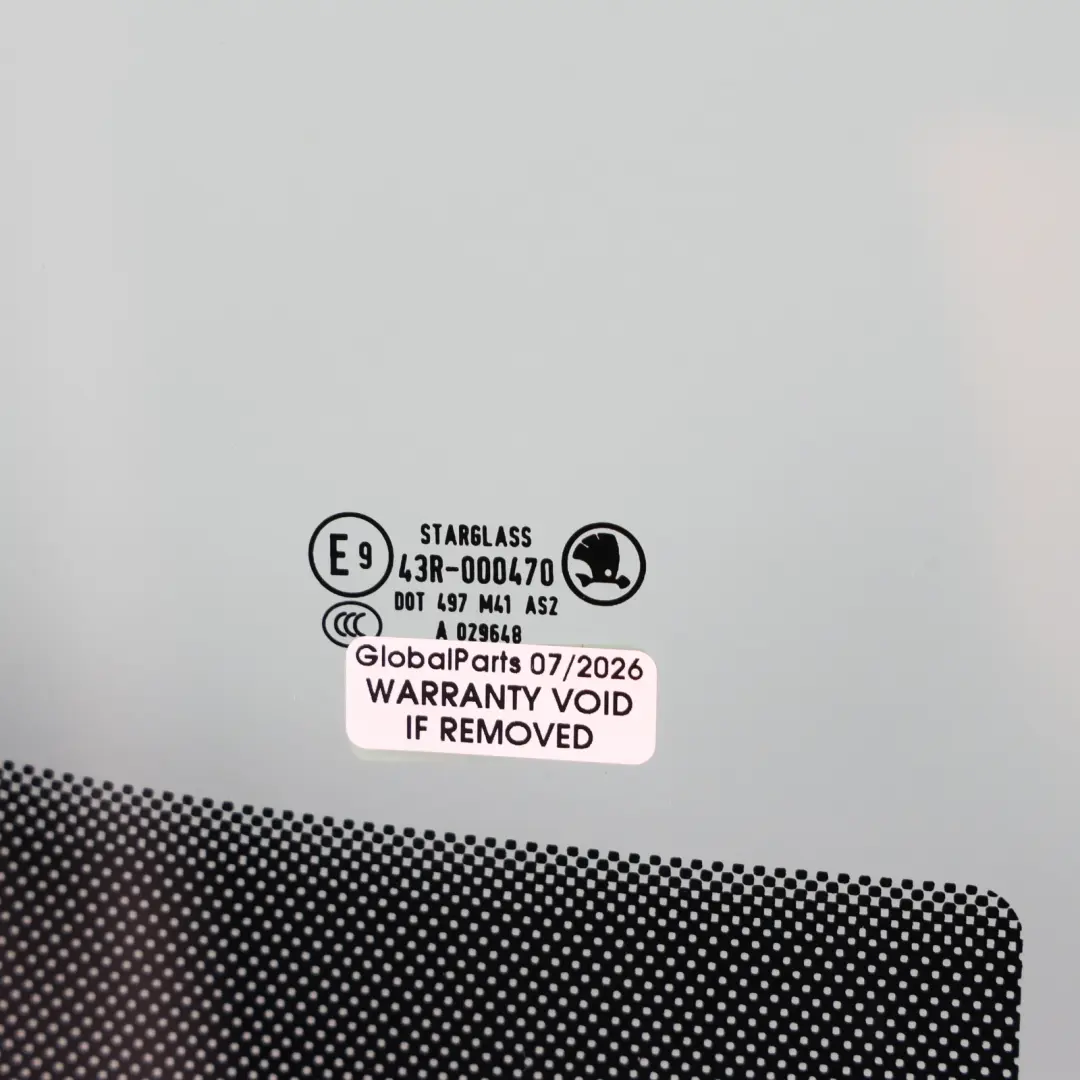 Front Door Window Glass Glazing AS2 Right O/S to Skoda Yeti 5L with Part number 5L0845022E Skoda Yeti 5L Front Door Window Glass Glazing AS2 Right O/S - SKU 5L0845022E - Part number 5L0845022E
