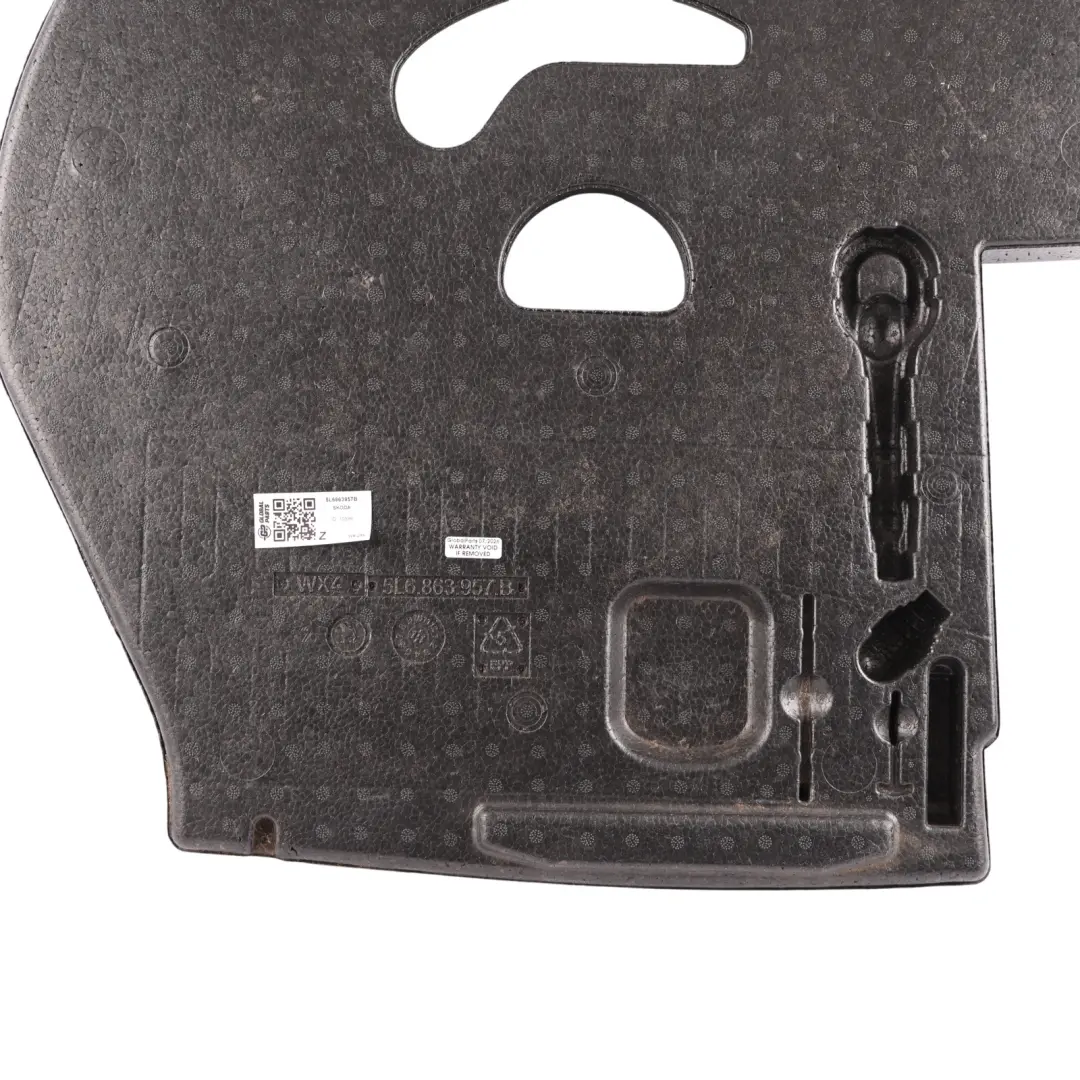 Skoda Yeti 5L Rear Floor Carpet Filler Piece Cover Trim Panel - SKU 5L6863957B - Part number 5L6863957B