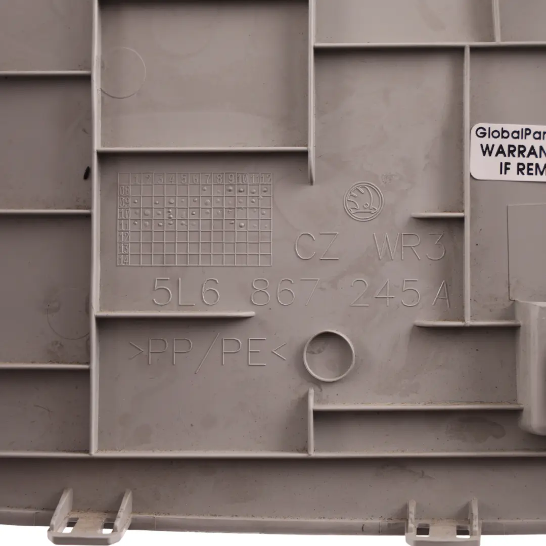 Skoda Yeti 5L Rear D-Pillar Trim Cover Panel Moulding Grey Left N/S - SKU 5L6867245A - Part number 5L6867245A