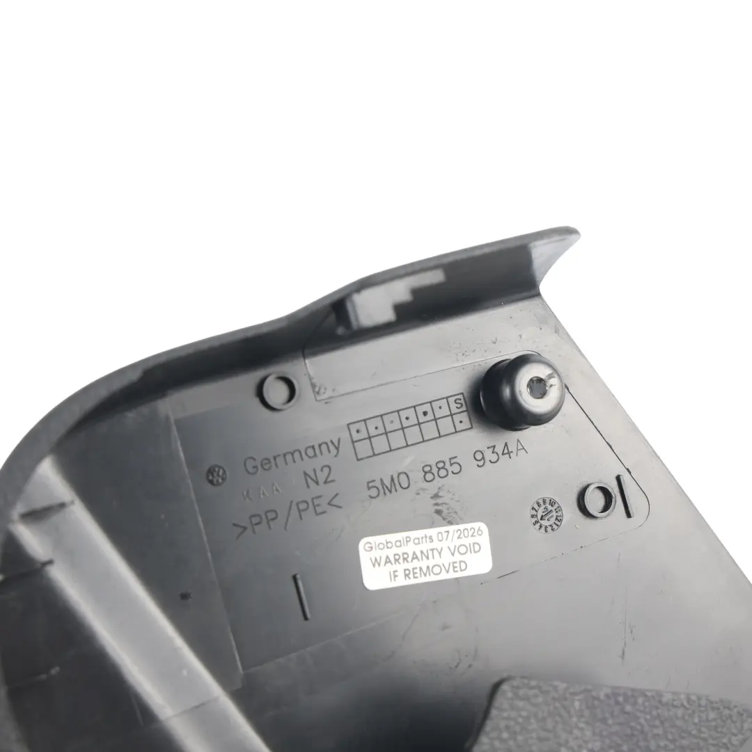Volkswagen Tiguan 5N Sitzabdeckung Verkleidung Hinten Rechts - SKU 5M0885934A - Teilenummer 5M0885934A