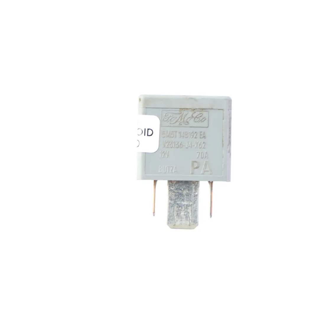 Grey Relay 12V 70A 4 Pin ++165271F to Ford Transit Custom with Part number 5M5T-14B192-EA Ford Transit Custom Grey Relay 12V 70A 4 Pin ++165271F - SKU 5M5T-14B192-EA - Part number 5M5T-14B192-EA