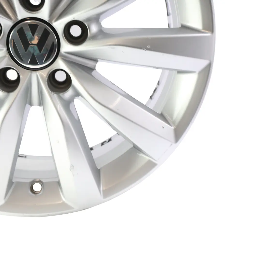 VW Volkswagen Tiguan 5N Silver Alloy Wheel Rim 17" ET:43 7J 5x112 - SKU 5N0601025AH-4 - Part number 5N0601025AH