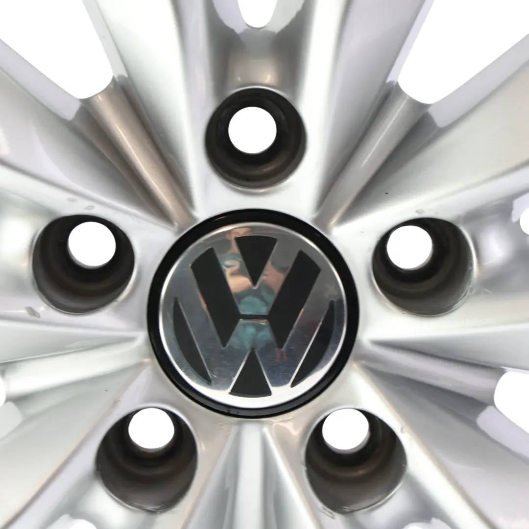 VW Volkswagen Tiguan 5N Silver Alloy Wheel Rim 17" ET:43 7J 5x112 - SKU 5N0601025AH-4 - Part number 5N0601025AH