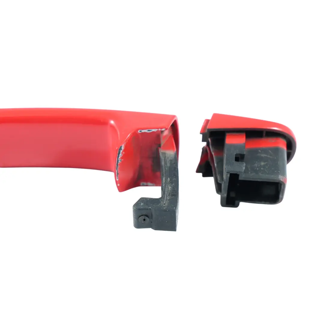 Volkswagen Polo 6R Skoda Fabia MK2 Maniglia Porta Ant Dx Rosso Flash P3G - SKU 5N0837205M-FLRE - Numero di parte 5N0837205M