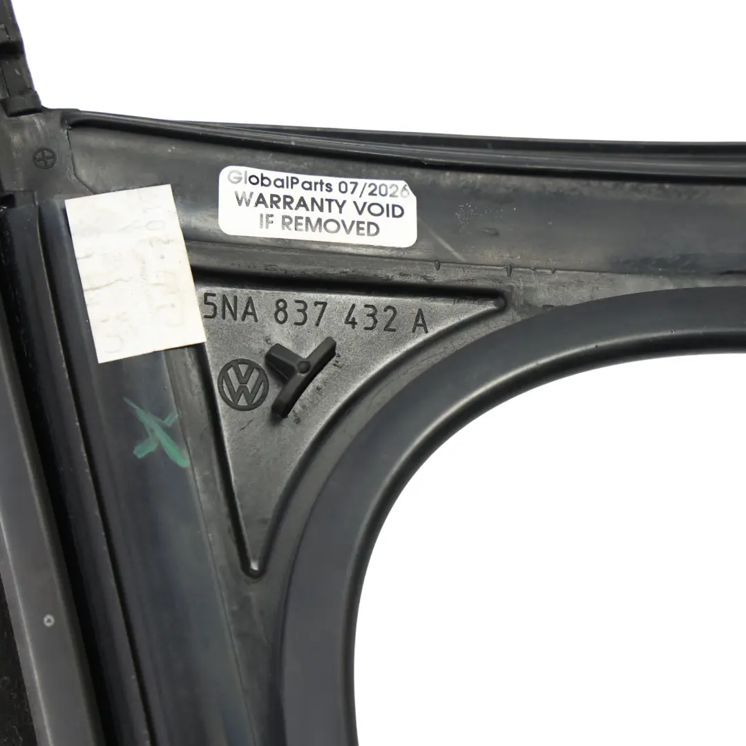 Volkswagen Tiguan 5N Fensterführung Kanal Vorne Rechts Schwarz - SKU 5NA837432E - Teilenummer 5NA837432E