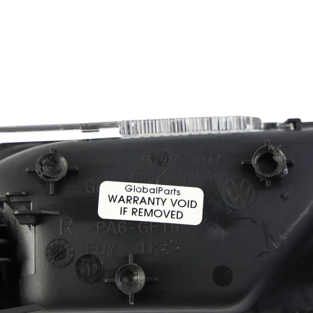 MK2 Manija Tirador Puerta Interior Trasero Derecho para Volkswagen Tiguan con número de pieza 5NA839020D Volkswagen Tiguan MK2 Manija Tirador Puerta Interior Trasero Derecho - SKU 5NA839020D - Número de pieza 5NA839020D