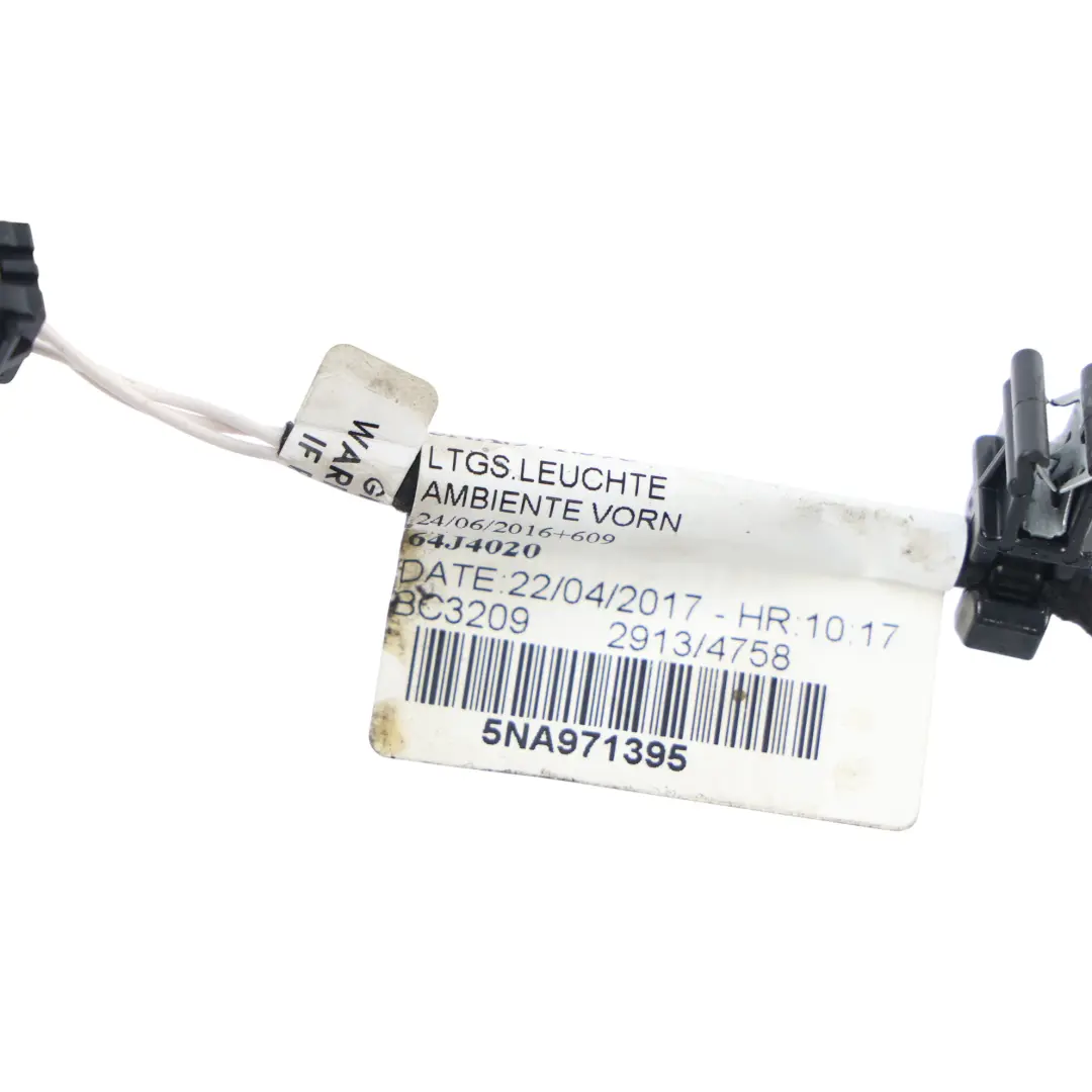 Volkswagen Tiguan 5N Door Light Wiring Harness Front Passenger Side - SKU 5NA971395 - Part number 5NA971395
