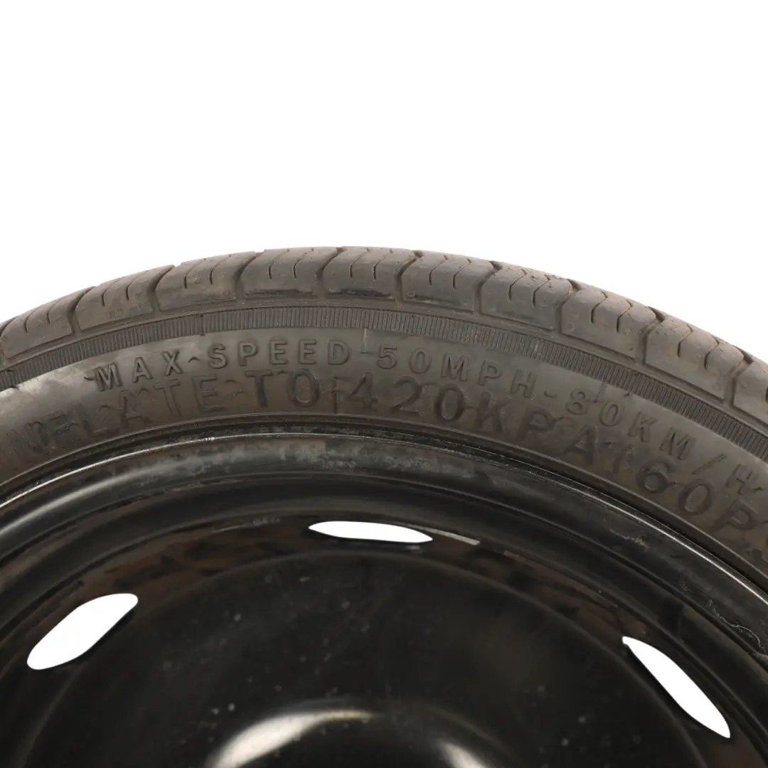 Spare Wheel Steel R18 Tyre Linglong 3.5J ET: 25.5 125/70 to VW Golf Mk7 with Part number 5Q0601027BT VW Golf Mk7 Spare Wheel Steel R18 Tyre Linglong 3.5J ET: 25.5 125/70 - SKU 5Q0601027BT - Part number 5Q0601027BT