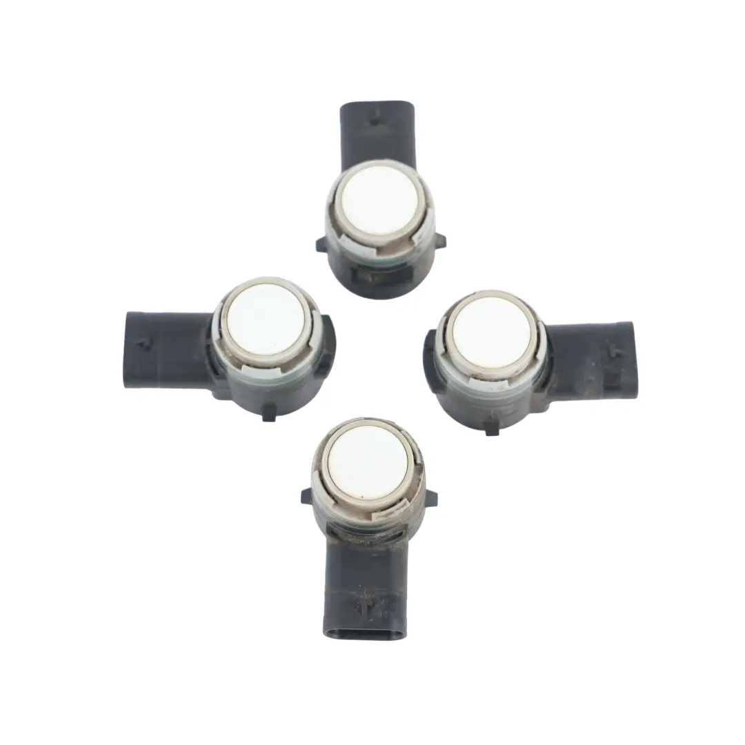 PDC Parking Sensor Set X4 Glacier White Pearl - S9R to Audi Q2 GA A3 8V A4 B9 A5 F5 with Part number 5Q0919275B Audi Q2 GA A3 8V A4 B9 A5 F5 PDC Parking Sensor Set X4 Glacier White Pearl - S9R - SKU 5Q0919275B-MGW1 - Part number 5Q0919275B