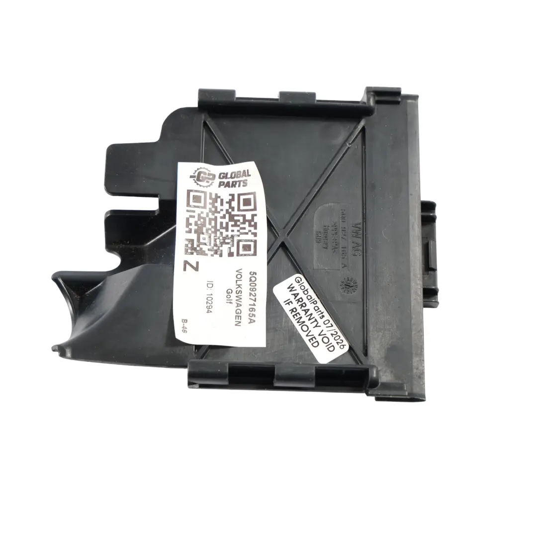 Volkswagen Golf R Mk7 Fuse Box Cover Housing Closing Element Bracket - SKU 5Q0927165A - Part number 5Q0927165A