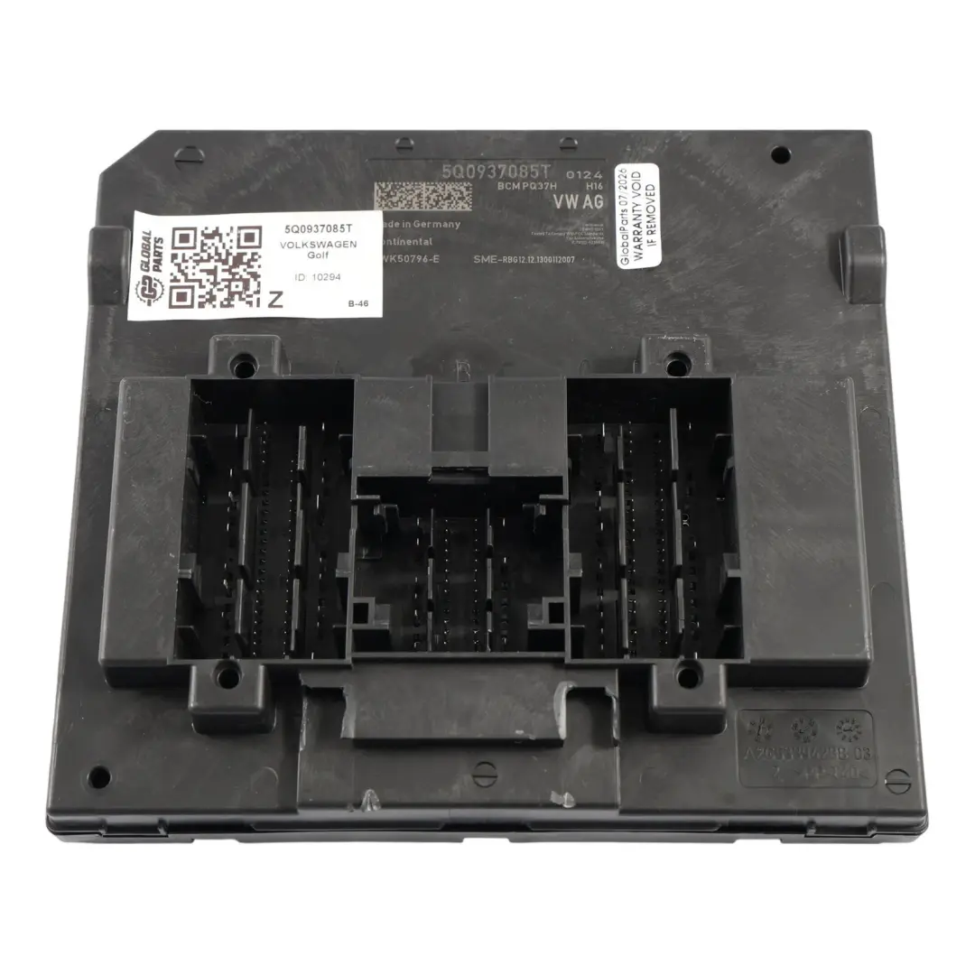 Body Control Module BCM 2.0 TFSI to Volkswagen Golf Mk7 with Part number 5Q0937085T Volkswagen Golf Mk7 Body Control Module BCM 2.0 TFSI - SKU 5Q0937085T - Part number 5Q0937085T