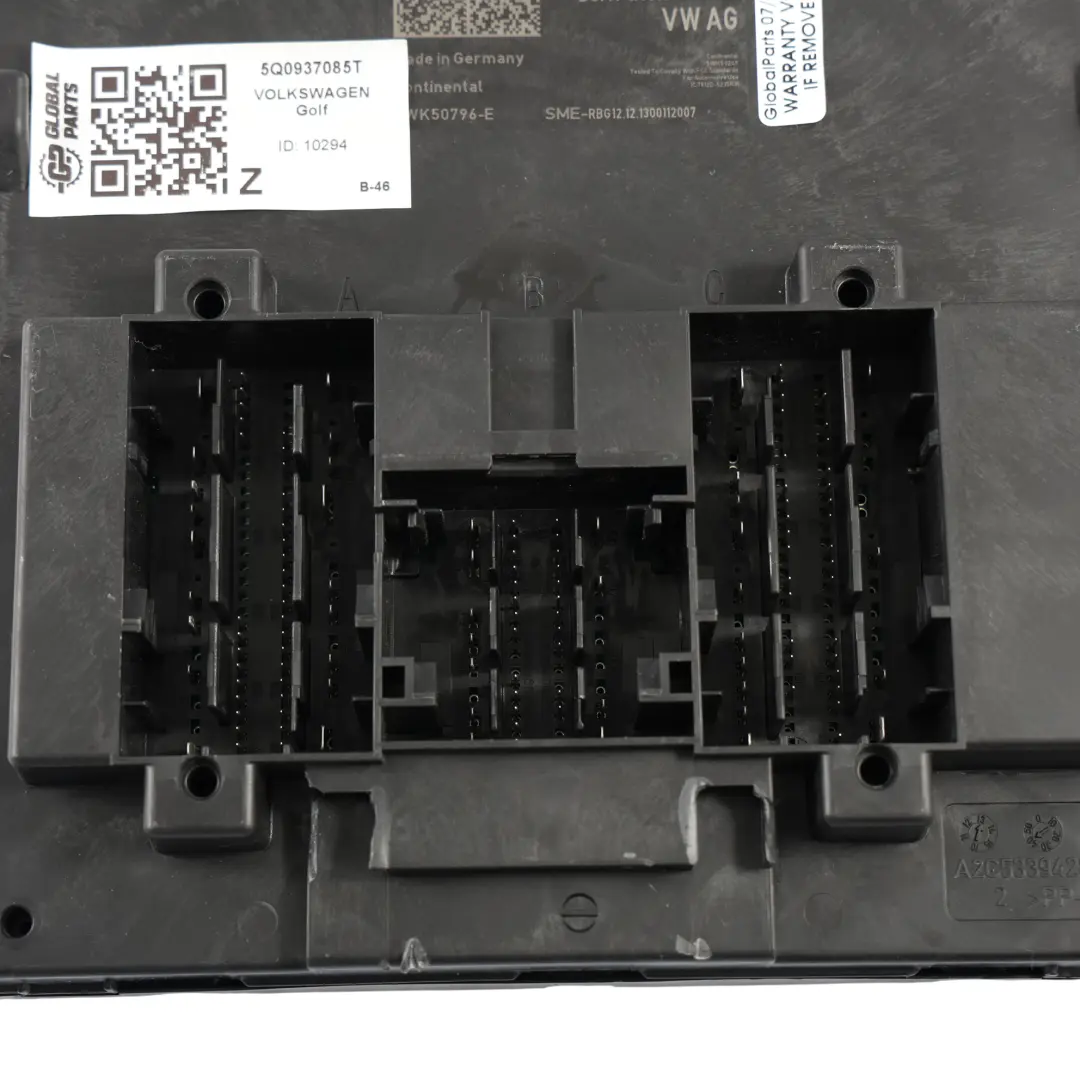 Module de Contrôle Carrosserie BCM 2.0 TFSI pour Volkswagen Golf Mk7 à propos du numéro de pièce 5Q0937085T Volkswagen Golf Mk7 Module de Contrôle Carrosserie BCM 2.0 TFSI - SKU 5Q0937085T - Numéro de pièce 5Q0937085T
