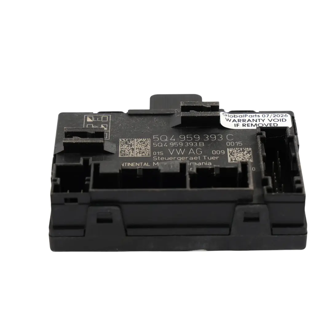 Skoda Octavia Mk3 5E Moduł Drzwi Przednich Strona Kierowcy - SKU 5Q4959393C - Numer Części 5Q4959393C