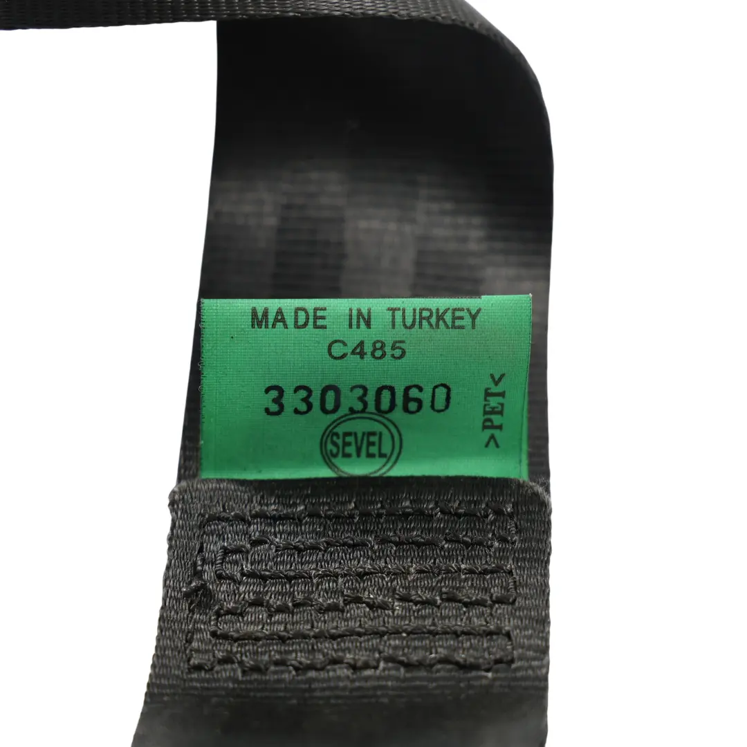 Citroën Relay III Nemo Bipper Front Seat Belt Seatbelt Black Left N/S - SKU 6009173 - Part number 6009173