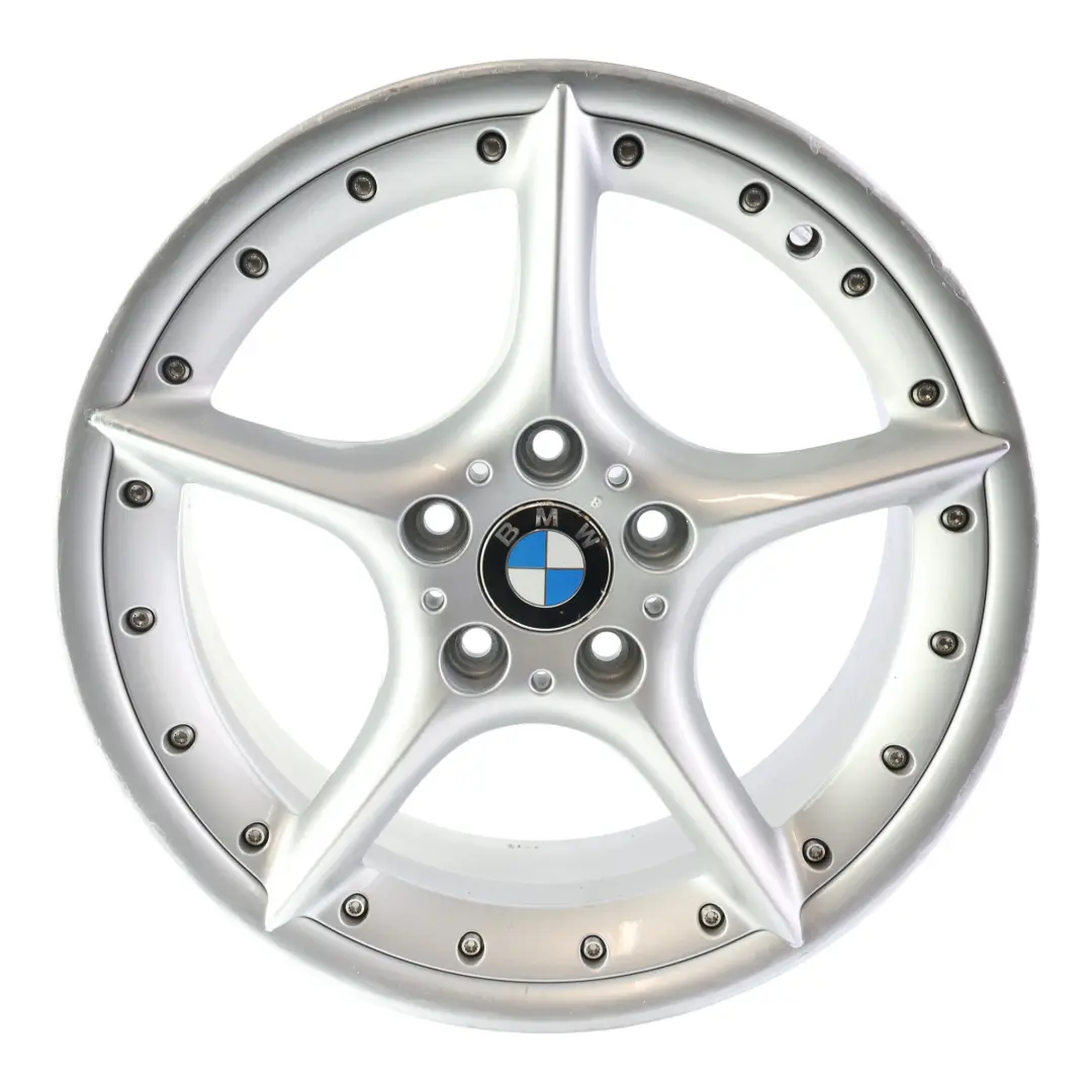 BMW Z4 E85 E86 Jante Avant Argentee en Alliage 18" 8J ET:47 Star Spoke 108 - SKU 6758194-1 - Numéro de pièce 6758194