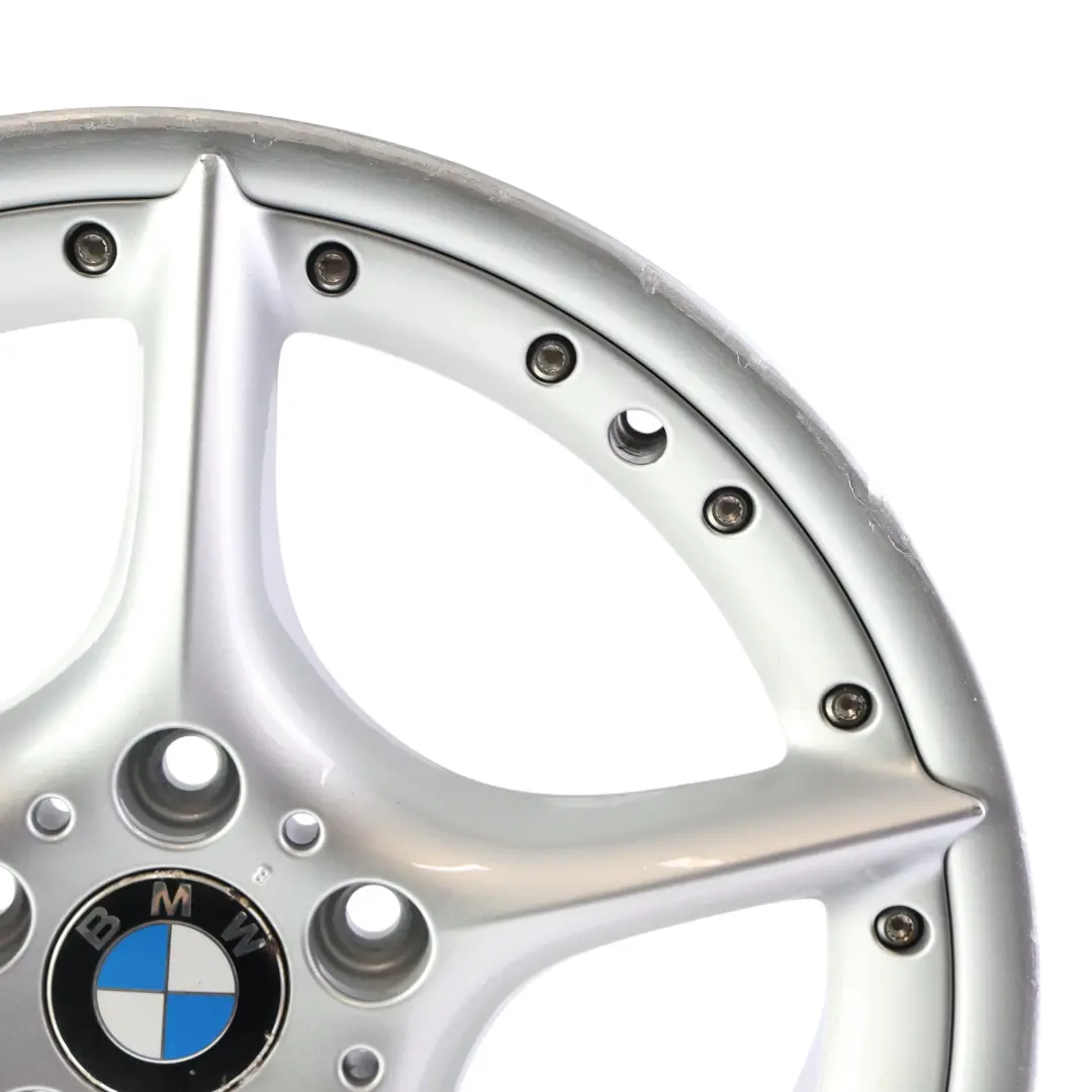 BMW Z4 E85 E86 Jante Avant Argentee en Alliage 18" 8J ET:47 Star Spoke 108 - SKU 6758194-1 - Numéro de pièce 6758194
