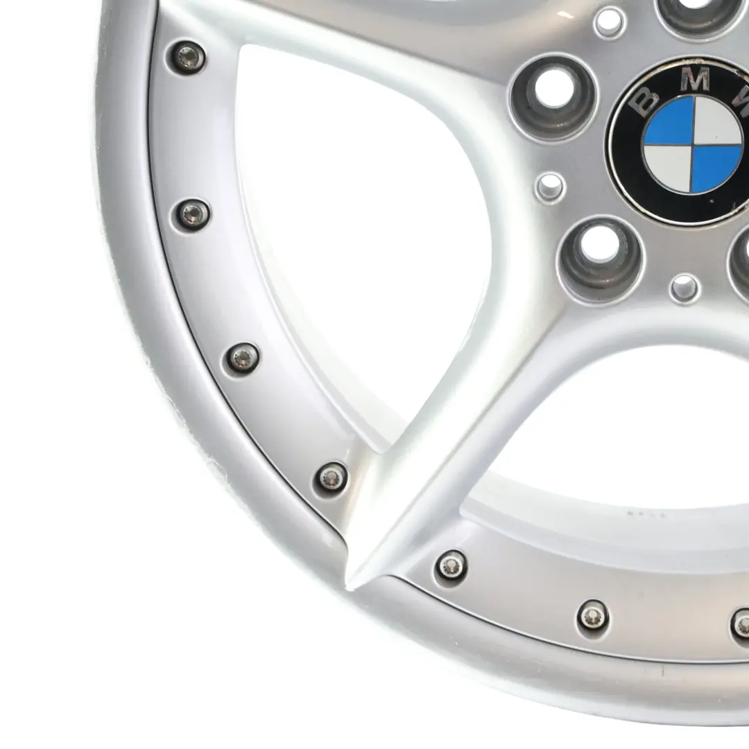 BMW Z4 E85 E86 Jante Avant Argentee en Alliage 18" 8J ET:47 Star Spoke 108 - SKU 6758194-1 - Numéro de pièce 6758194
