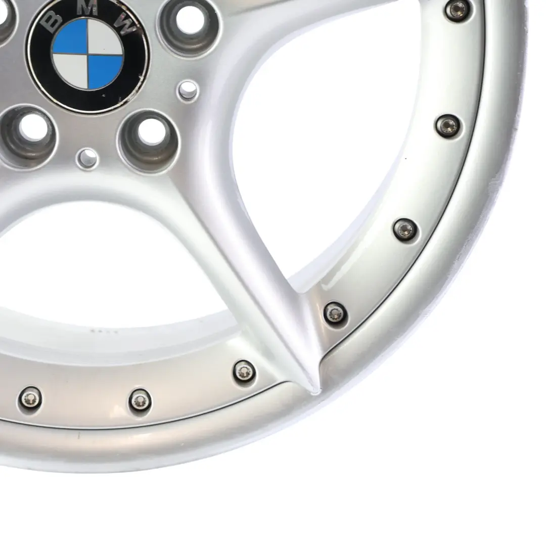 BMW Z4 E85 E86 Jante Avant Argentee en Alliage 18" 8J ET:47 Star Spoke 108 - SKU 6758194-1 - Numéro de pièce 6758194