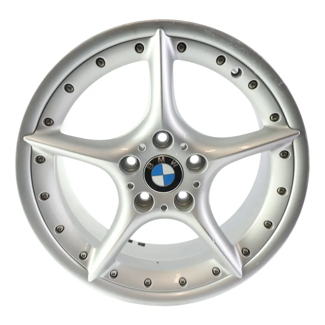 BMW Z4 E85 Plata Llanta Delantera Aleacion 18" ET:47 8J Star Spoke 108 BBS - SKU 6758194-2 - Número de pieza 6758194
