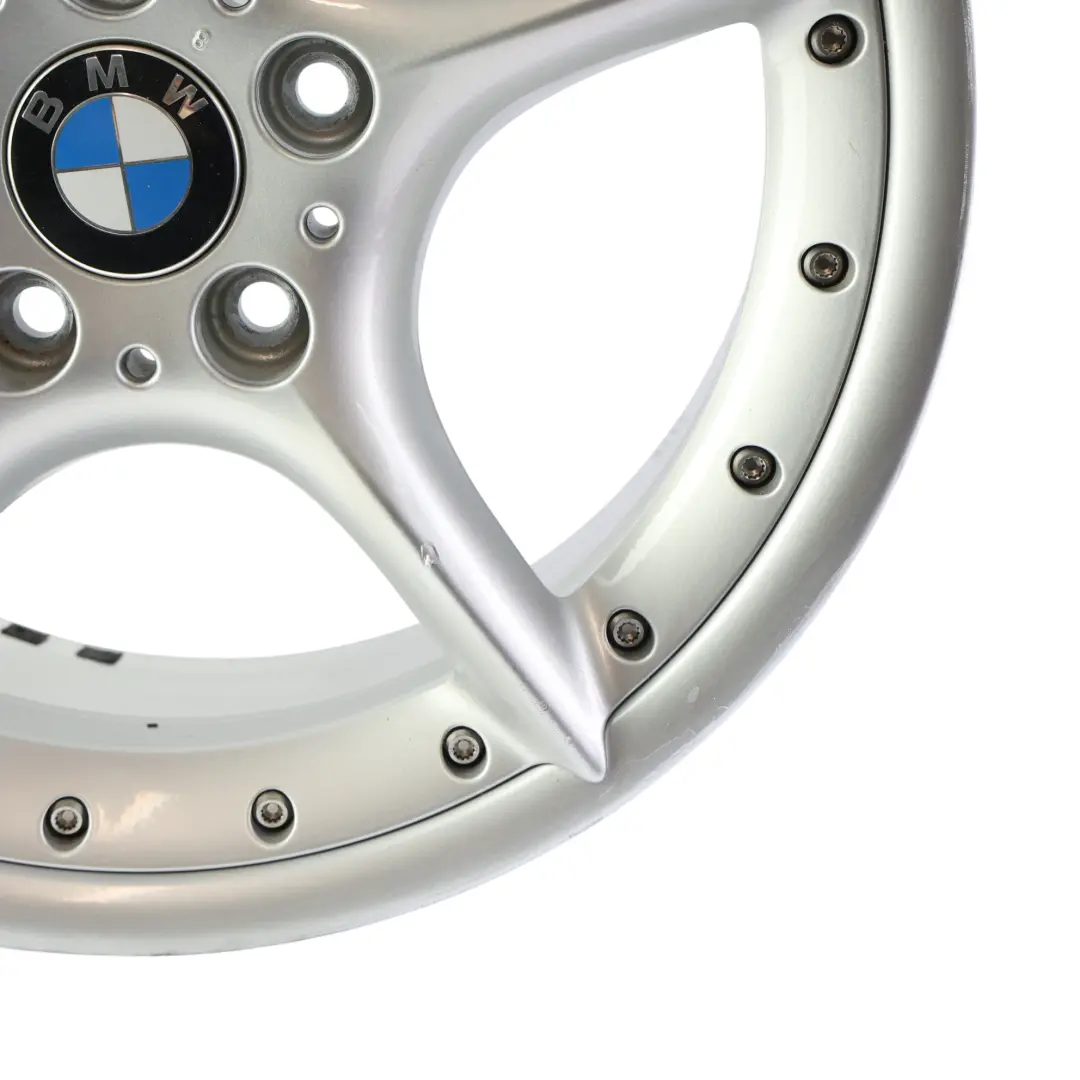 BMW Z4 E85 Plata Llanta Delantera Aleacion 18" ET:47 8J Star Spoke 108 BBS - SKU 6758194-2 - Número de pieza 6758194