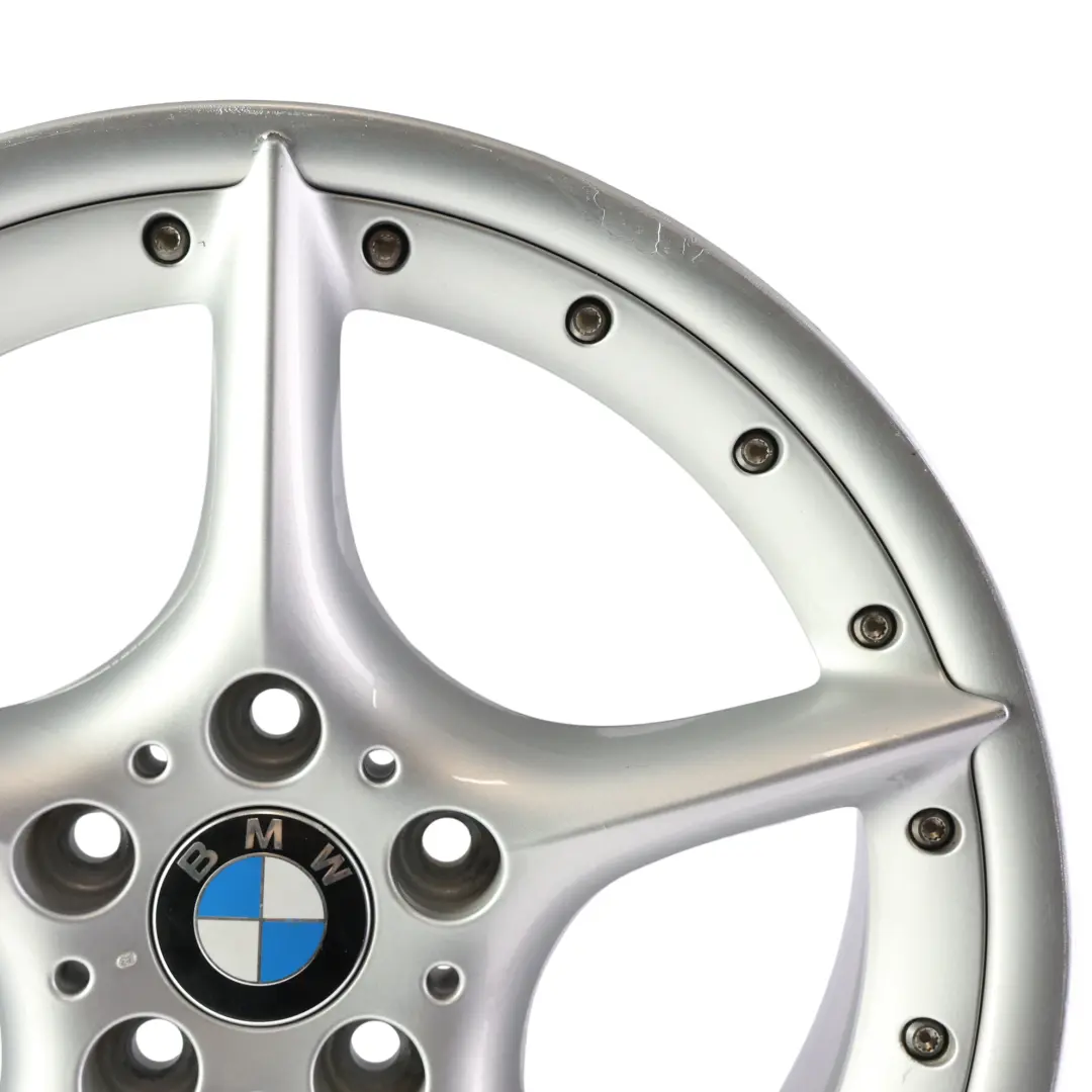 BMW Z4 E85 E86 Jante Arrière Alliage Argenté 18" 8,5J ET:50 Rayons Étoilés 108 - SKU 6758195-1 - Numéro de pièce 6758195