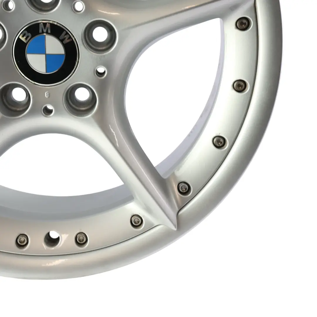 Hinten Alu Felge Alufelge 18" 8,5J ET:50 Sternspeiche 108 BBS für BMW Z4 E85 E86 mit Teilenummer 6758195 BMW Z4 E85 E86 Hinten Alu Felge Alufelge 18" 8,5J ET:50 Sternspeiche 108 BBS - SKU 6758195-2 - Teilenummer 6758195