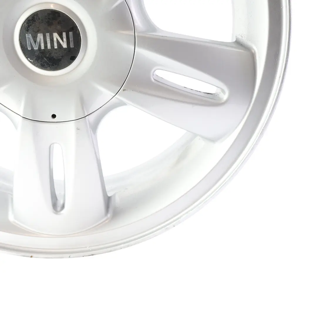 Alloy Rim 15" 5,5J ET:45 5 Star Rocket 93 to Mini R50 Silver Wheel with Part number 6763295 Mini R50 Silver Wheel Alloy Rim 15" 5,5J ET:45 5 Star Rocket 93 - SKU 6763295-2 - Part number 6763295