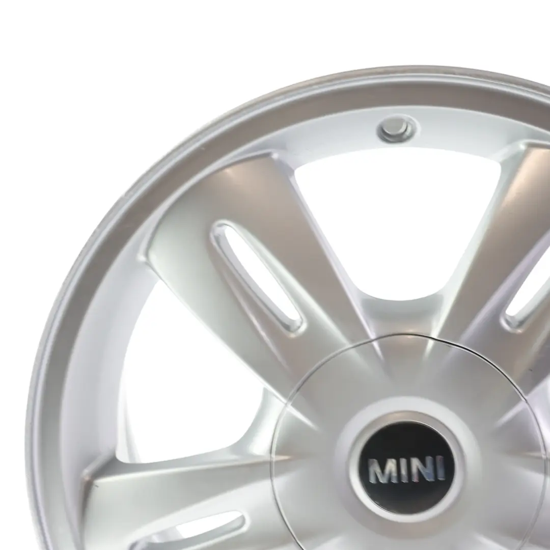 Alloy Rim 15" 5,5J ET:45 5 Star Rocket 93 to Mini Cooper One R50 R52 Silver Wheel with Part number 6763295 Mini Cooper One R50 R52 Silver Wheel Alloy Rim 15" 5,5J ET:45 5 Star Rocket 93 - SKU 6763295-3 - Part number 6763295