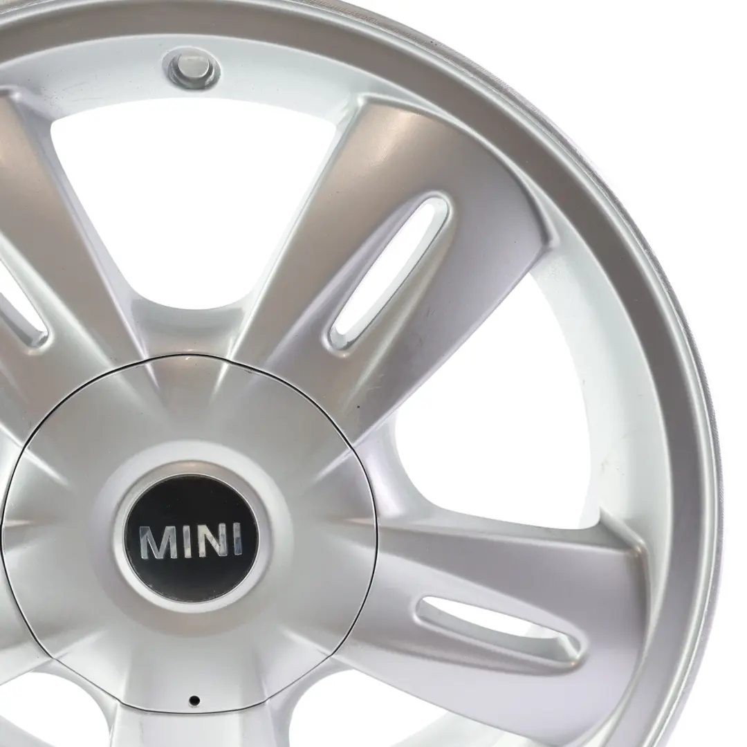 Argento Cerchio in lega 15" 5,5J ET:45 5 Star Rocket 93 per Mini Cooper One R50 R52 con numero di parte 6763295 Mini Cooper One R50 R52 Argento Cerchio in lega 15" 5,5J ET:45 5 Star Rocket 93 - SKU 6763295-3 - Numero di parte 6763295