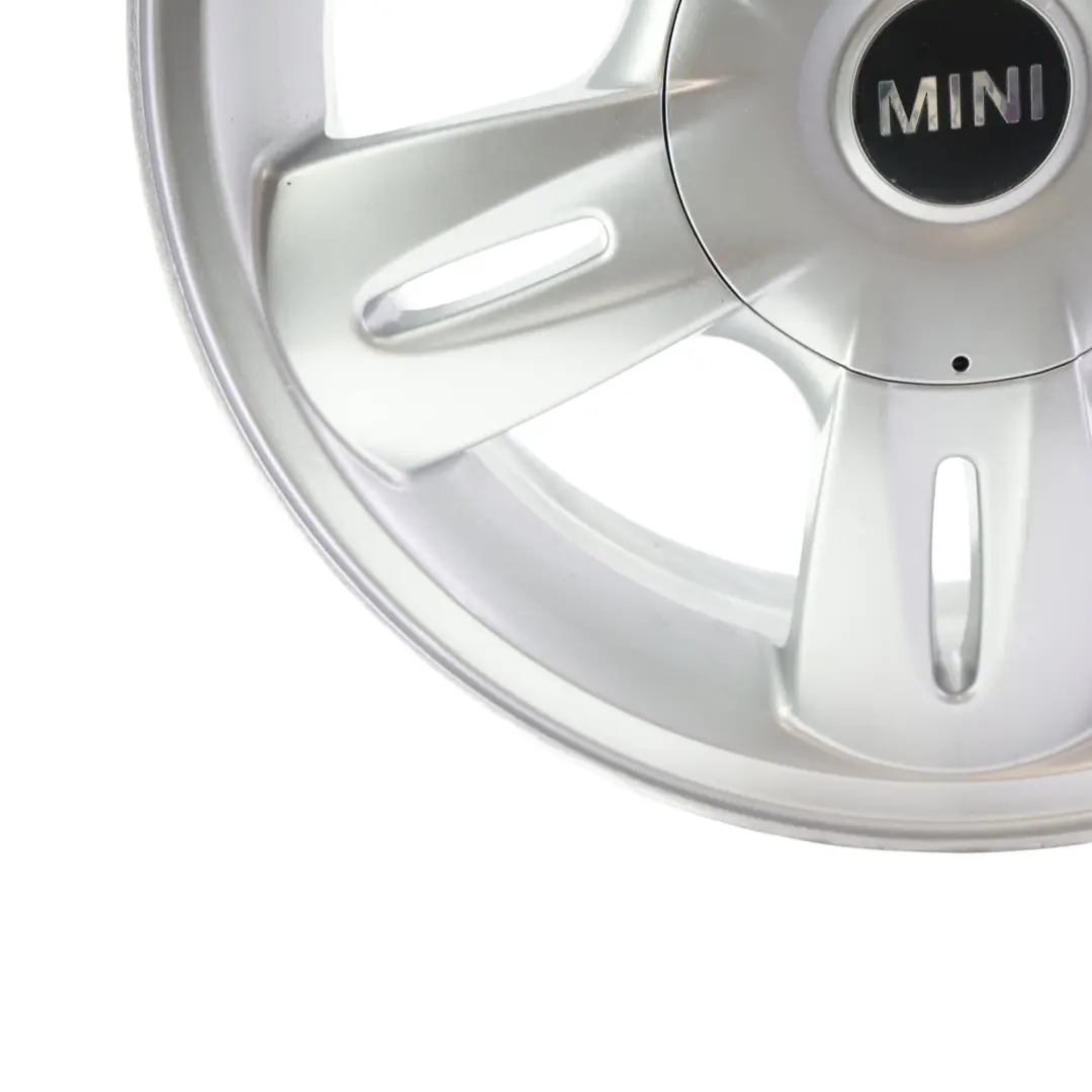 Llanta De aleacion plateada 15" 5,5J ET:45 5 Star Rocket 93 para Mini One R50 R52 con número de pieza 6763295 Mini One R50 R52 Llanta De aleacion plateada 15" 5,5J ET:45 5 Star Rocket 93 - SKU 6763295-3 - Número de pieza 6763295