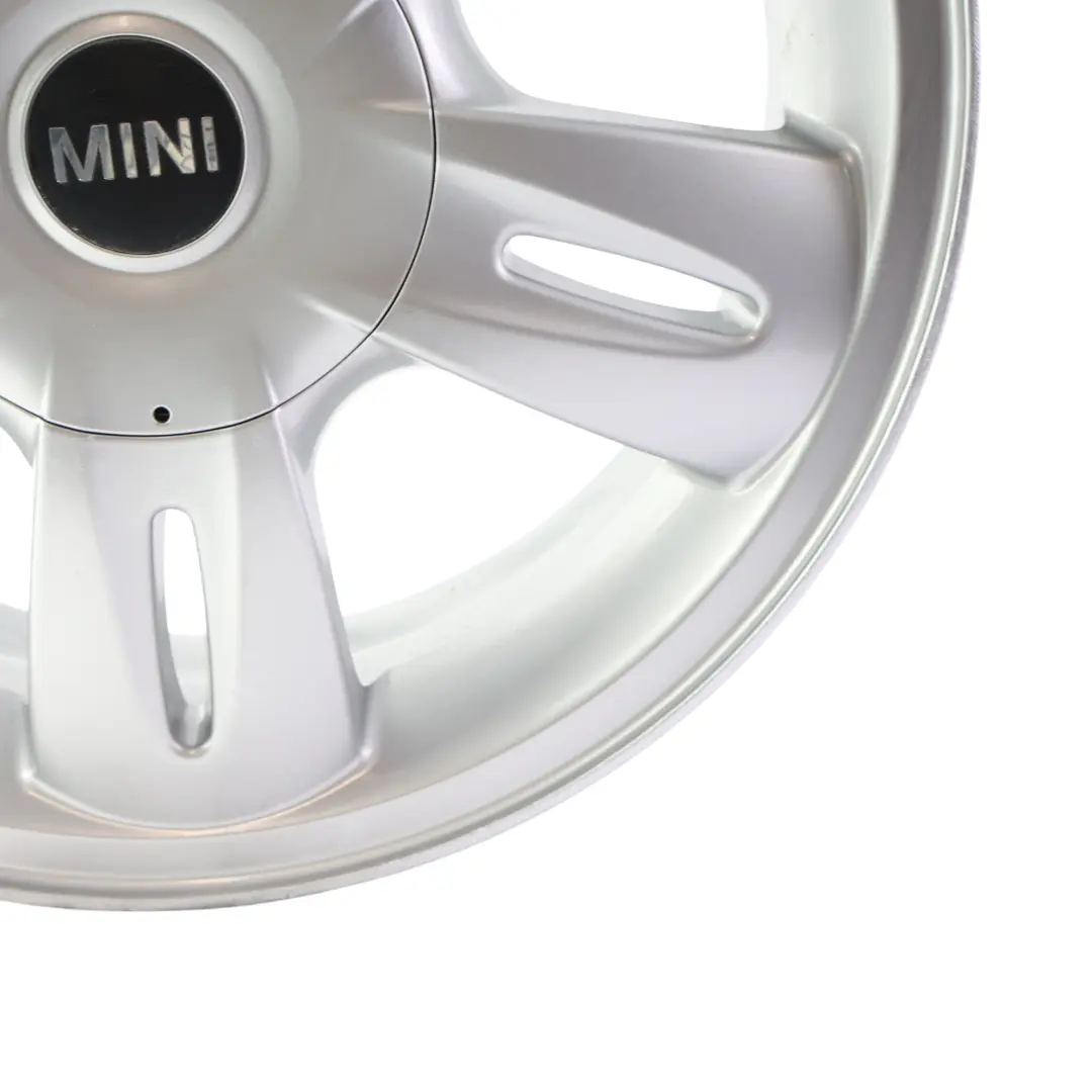 Mini Cooper One R50 R52 Argento Cerchio in lega 15" 5,5J ET:45 5 Star Rocket 93 - SKU 6763295-3 - Numero di parte 6763295