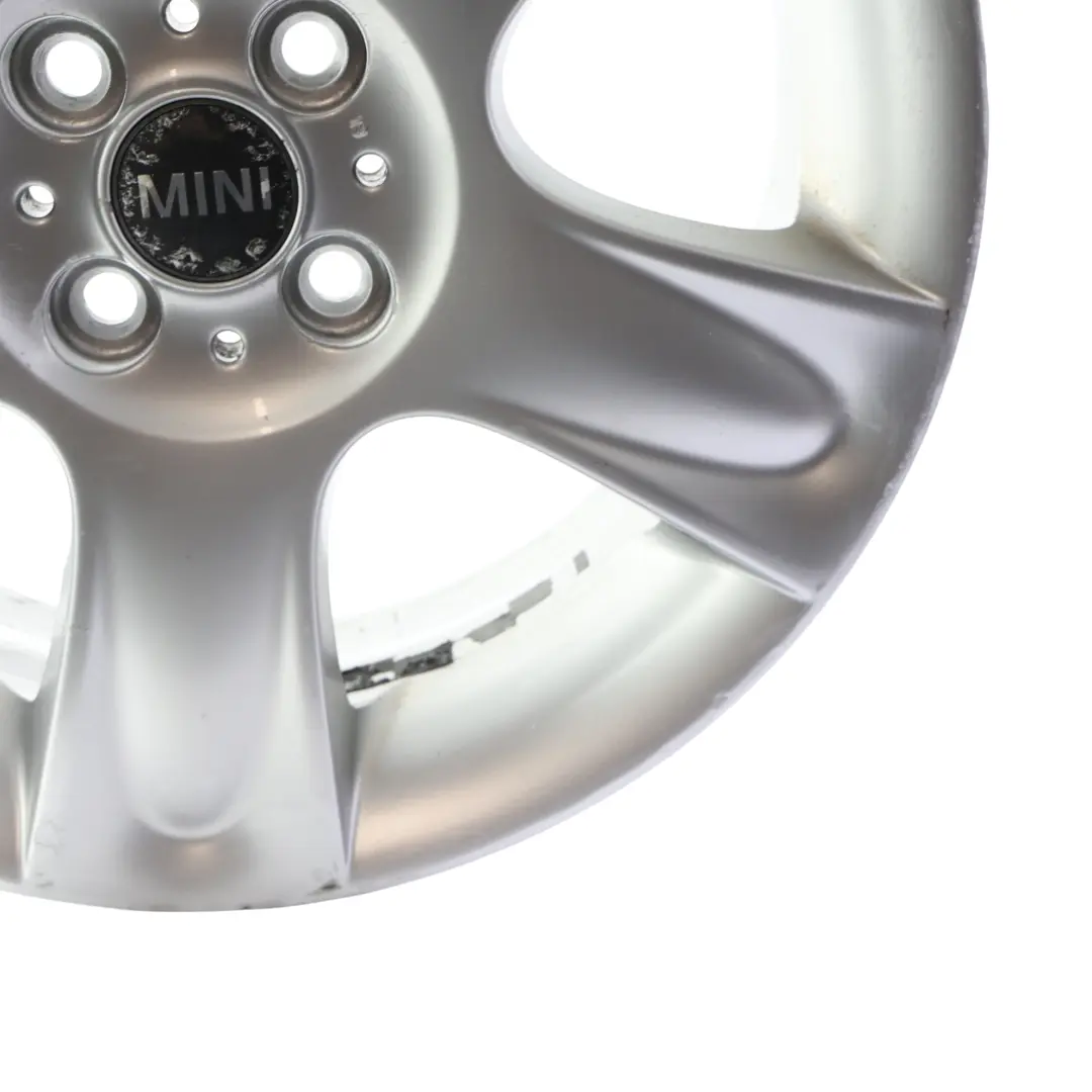 Mini Cooper One R50 R52 R53 Argent Jantes Alu 17" 7J ET:48 5 etoile Balle 91 - SKU 6763299-2 - Numéro de pièce 6763299