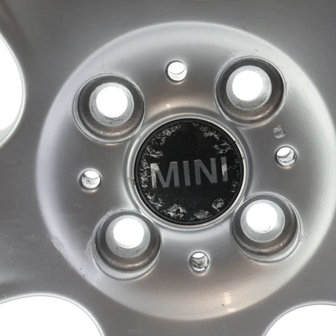 Mini Cooper One R50 R52 R53 Argent Jantes Alu 17" 7J ET:48 5 etoile Balle 91 - SKU 6763299-2 - Numéro de pièce 6763299