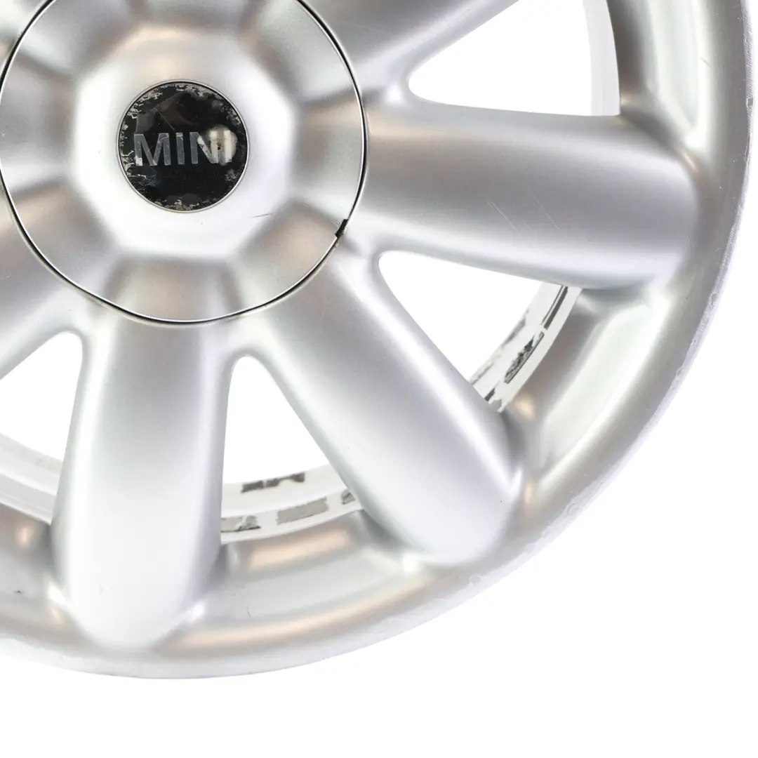 Llanta De aleacion De plata 17" 7J ET:48 Crown Spoke 104 para Mini R50 R55 R56 con número de pieza 6769411 Mini R50 R55 R56 Llanta De aleacion De plata 17" 7J ET:48 Crown Spoke 104 - SKU 6769411-1 - Número de pieza 6769411